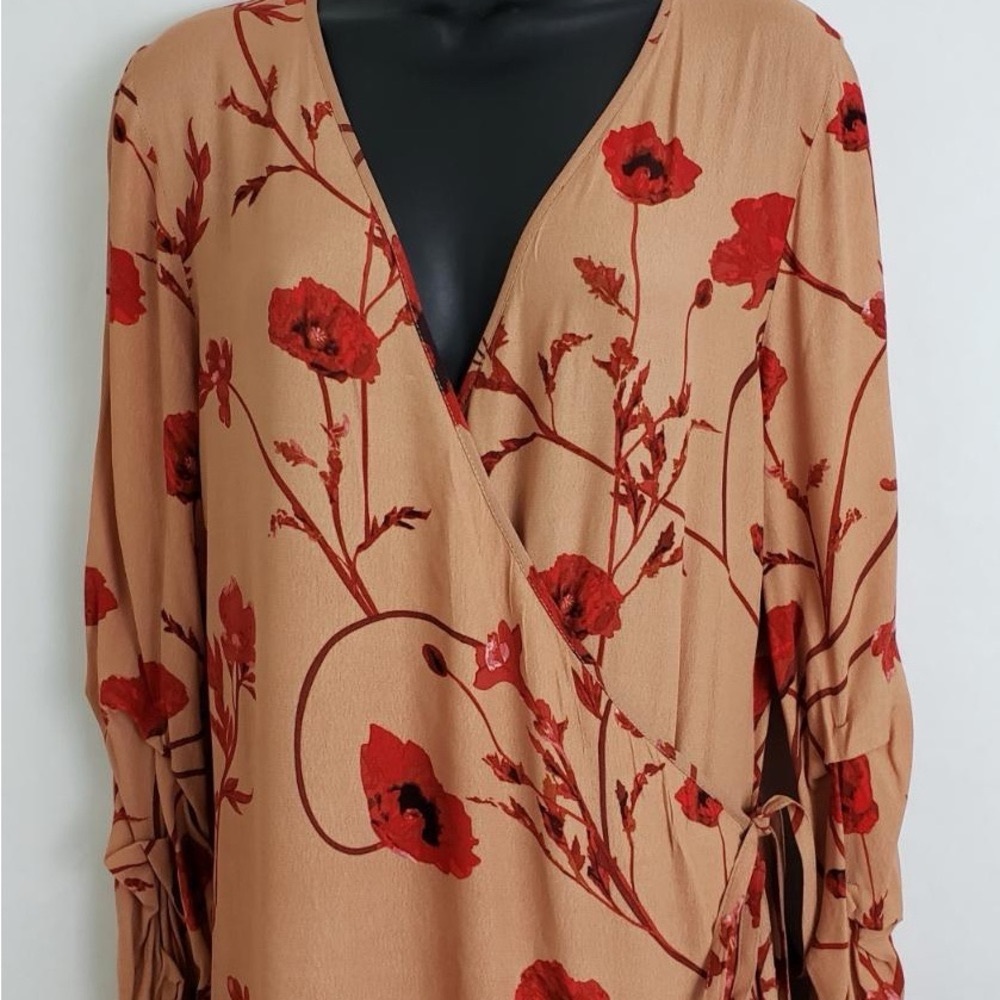 H&M Dresses Johanna Ortiz X H&M Creped Asymmetrical Wrap Over Dress